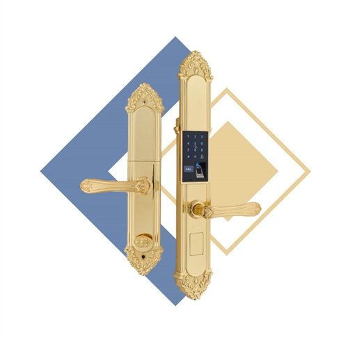 Khóa cửa vân tay tân cổ điển Kitos KT-C810 Golden 24k Khóa cửa vân tay tân cổ điển Kitos KT-C810 Golden 24k