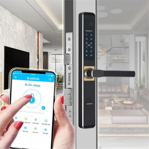 Khóa vân tay cửa nhôm kính KADOL KD-900