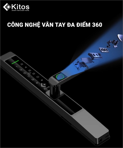 Khoá vân tay cửa nhôm Kitos KT-AL630 Plus