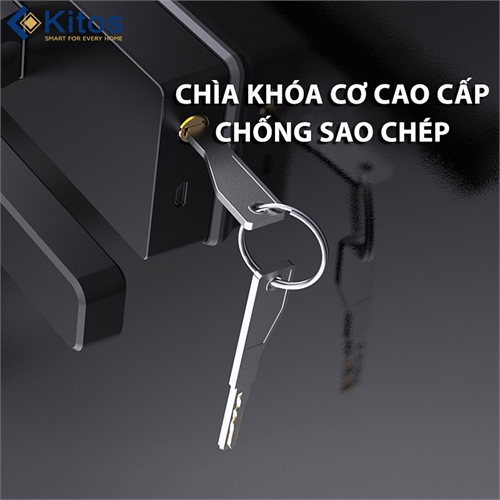 Khoá vân tay cửa kính Kitos KT-GL60 Plus