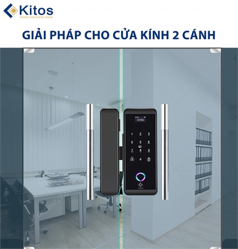 Khoá vân tay cửa kính Kitos KT-GL60 Plus