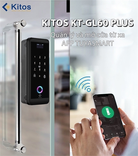 Khoá vân tay cửa kính Kitos KT-GL60 Plus