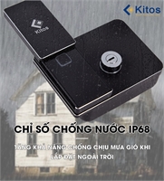 Khóa cửa điện tử Kitos DLS8 CNC chuyên cho cửa cổng ngoài trời
