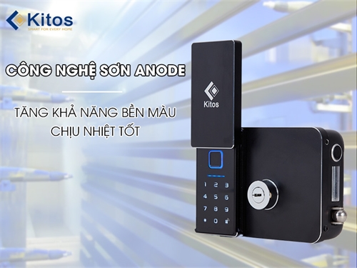 Khóa cửa điện tử Kitos DLS8 CNC chuyên cho cửa cổng ngoài trời