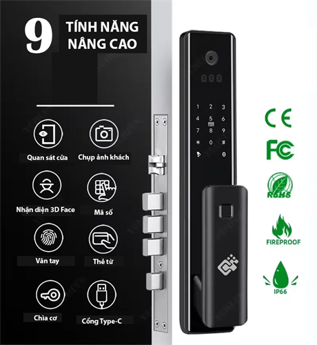 Khóa nhận diện khuôn mặt Censmartlock A18