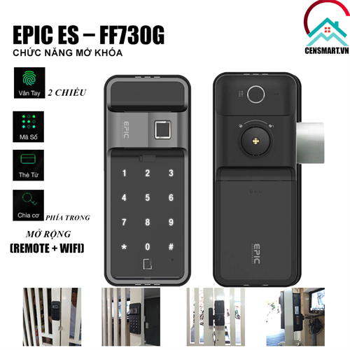 Khóa cổng vân tay Epic ES-FF730G