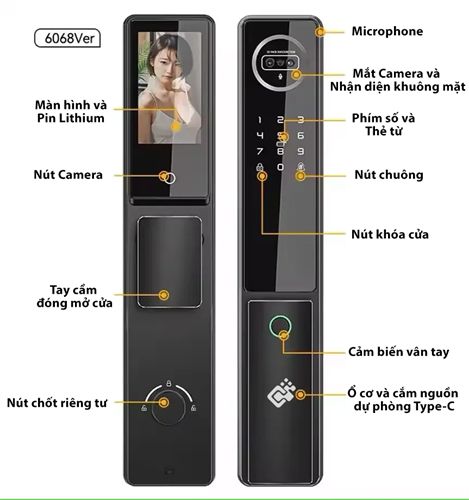 Khóa thông minh Censmartlock D1 Face ID