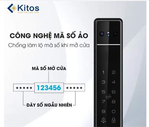 Khóa vân tay cửa nhôm Kitos ALS5 Face ID