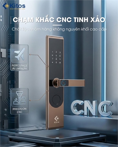 Khoá cửa điện tử Kitos S3 CNC