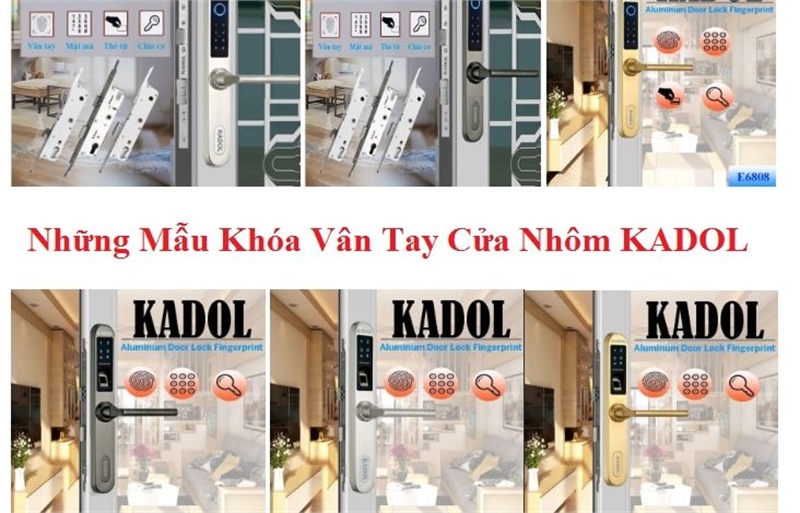 Khóa Vân Tay Cửa Nhôm Kính Kadol KD-800