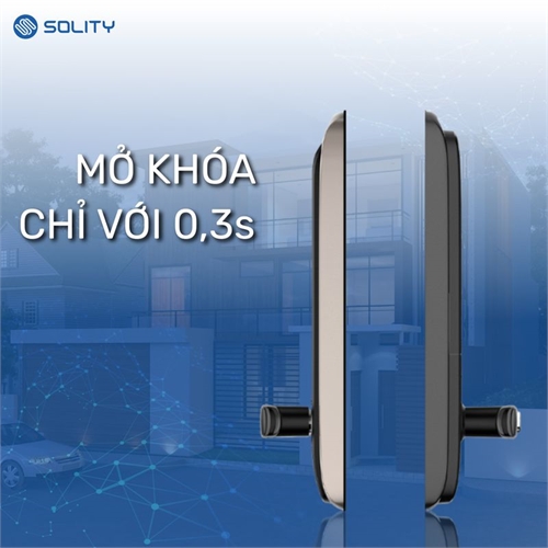 Khóa cửa vân tay Solity GM-6000BK