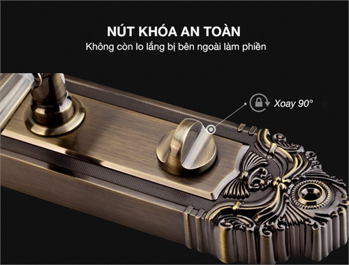 Khóa vân tay tân cổ điển Kaadas 6002