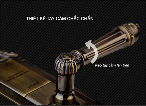 Khóa vân tay tân cổ điển Kaadas 6002