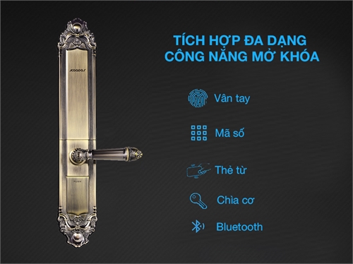 Khóa vân tay tân cổ điển Kaadas 6002