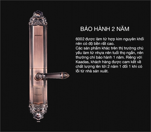 Khóa vân tay tân cổ điển Kaadas 6002
