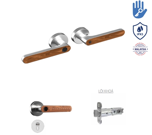 Khoá cửa gỗ vân tay Avolock AT-105-G App wifi