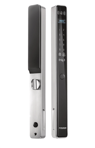 Khoá vân tay cửa nhôm Avolock AN-399F Gray Face ID, App Tuya