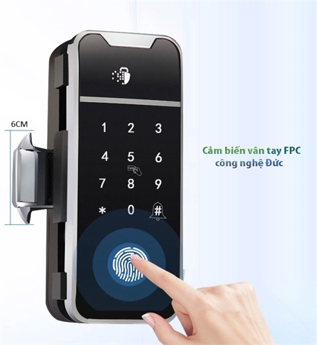Khóa vân tay cửa kính Kadol K899 Pro