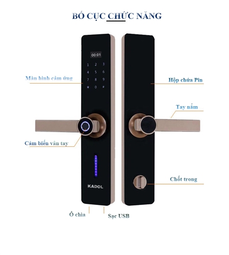 Khóa vân tay KADOL KD-FP29