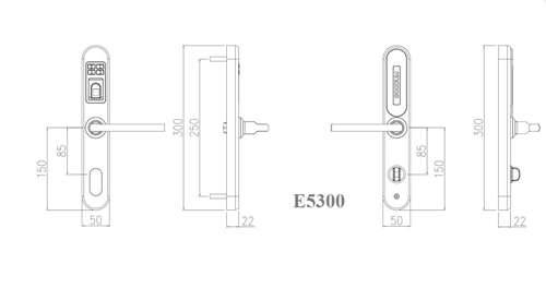 Khóa Điện Tử Cửa Nhôm Kính Kadol KD-300