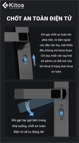 Khoá cửa thông minh Kitos KT-AL630 PRO