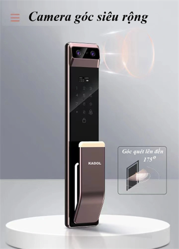 Khóa cửa nhận diện khuôn mặt Kadol K9 Pro