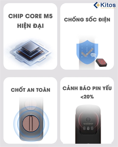 Khóa vân tay Kitos 3D FACE X