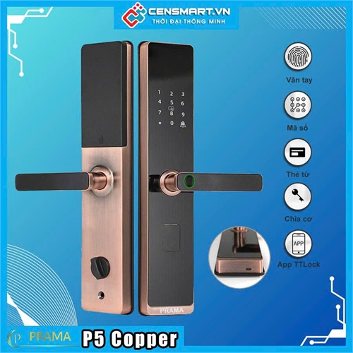 Khóa cửa vân tay Prama P5 - app điện thoại