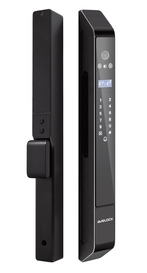 Khoá vân tay cửa nhôm Avolock AN-398 Face ID, App Tuya