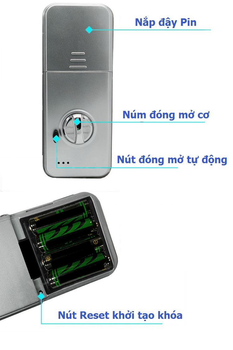 Khóa Vân Tay Cửa Kính Kadol K6603 Remote