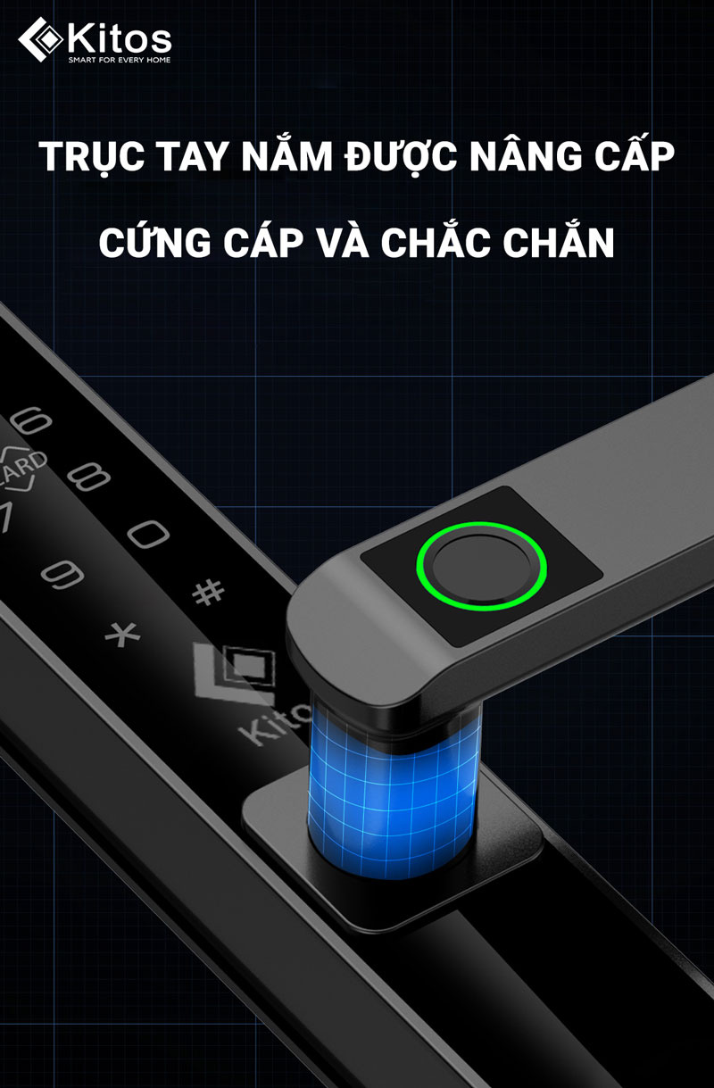 Khoá vân tay cửa nhôm Kitos KT-AL630