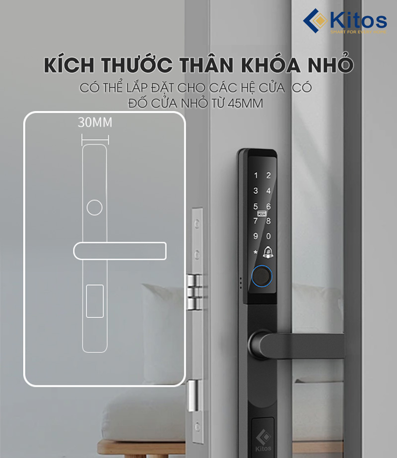 Khoá cửa thông minh Kitos KT-AL60 PRO