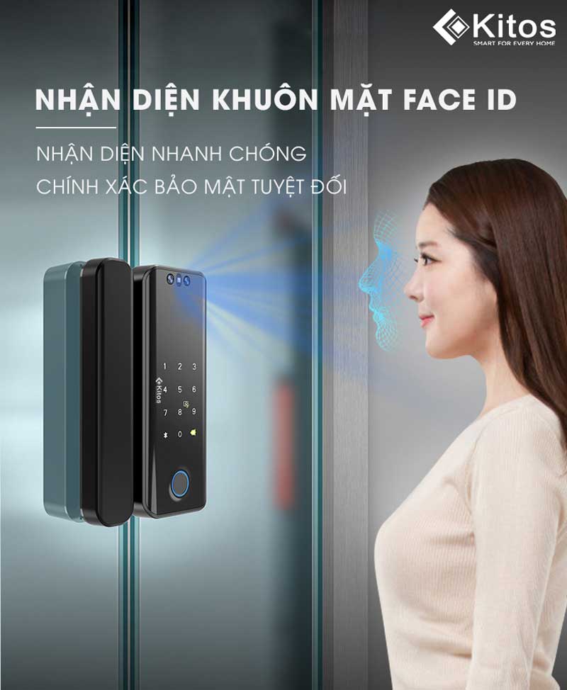 Khóa cửa thông minh Kitos KT-GL30 FACE ID