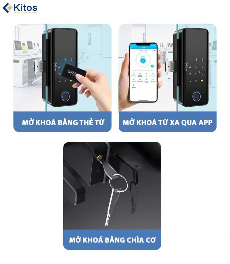 Khóa cửa thông minh Kitos KT-GL30 FACE ID