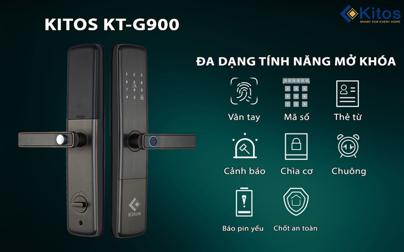 Khoá cửa vân tay Kitos KT-G900 Plus