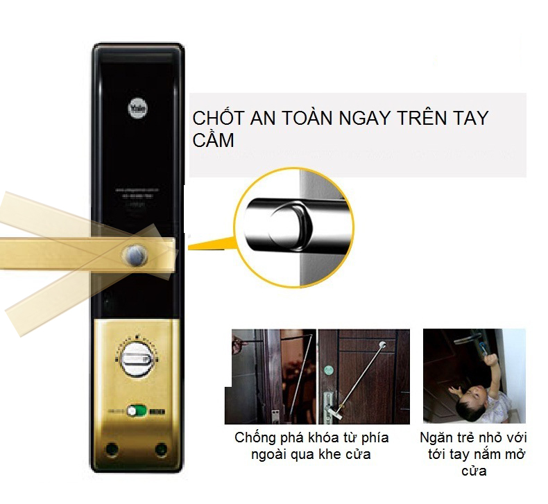 Khóa thẻ Yale YDM 3109 Gold