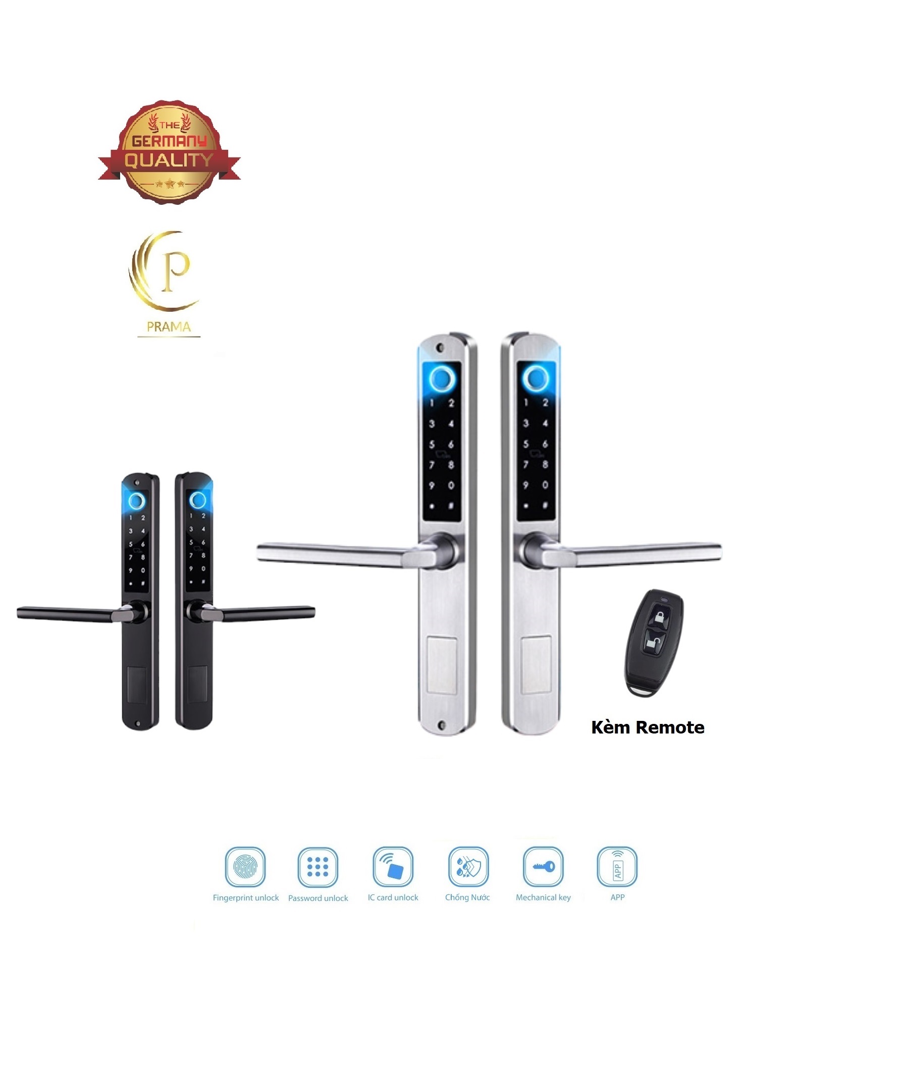 Khoá cửa nhôm 2 chiều Prama P120