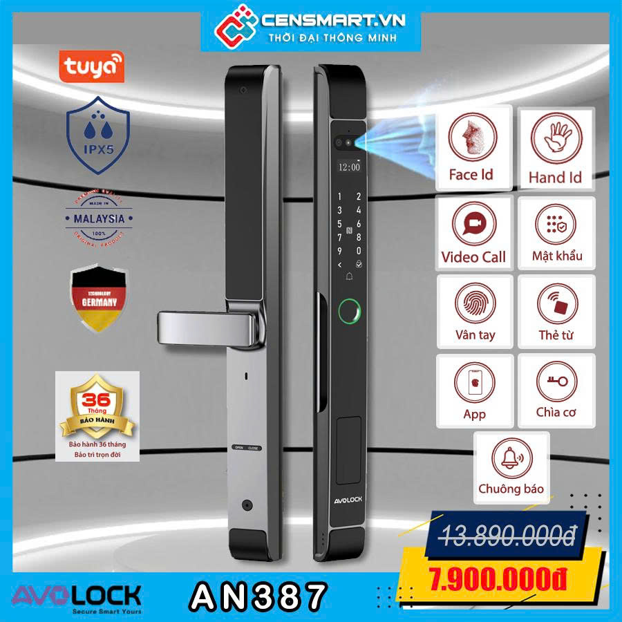 Khóa cửa nhôm Avolock AN387