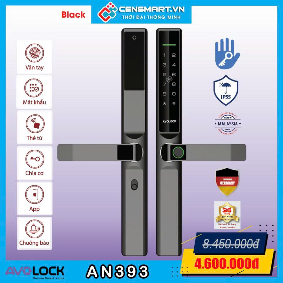 Khóa cửa nhôm Avolock AN393